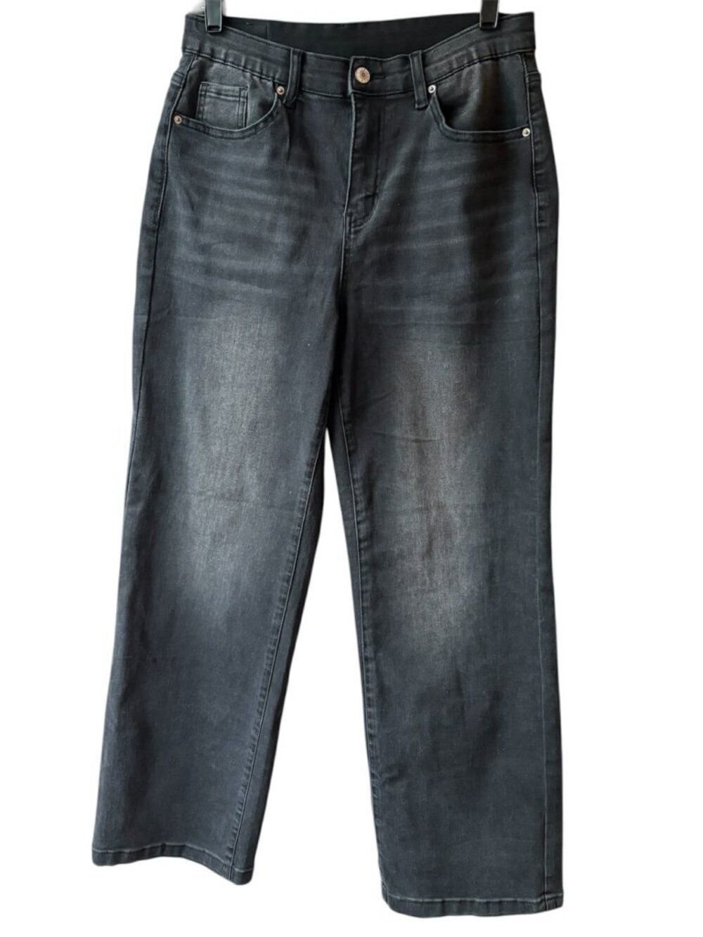 10 Sidefeel Women's Wide Leg Jeans High Waisted Tummy Control Stretchy Straight